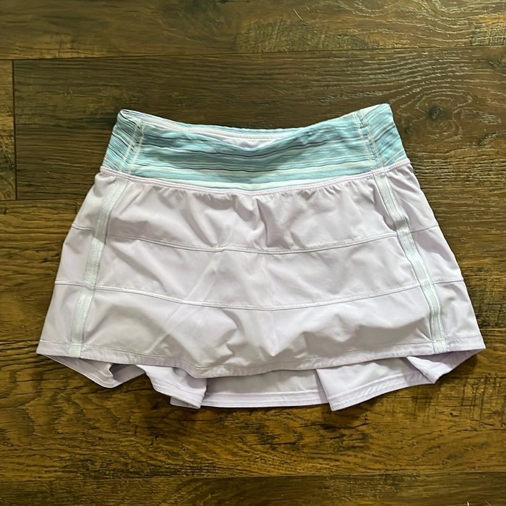 purple lululmon pace rival skirt! size 2!